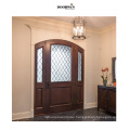 10% discount modern oak pine cherry solid wood arched veneer french entry doors designs